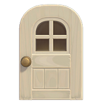 white windowed door
