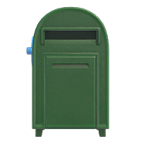 green large mailbox