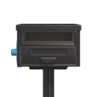 black square mailbox