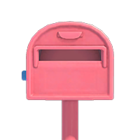 pink ordinary mailbox