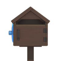 chic wooden mailbox