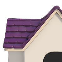 purple tile roof