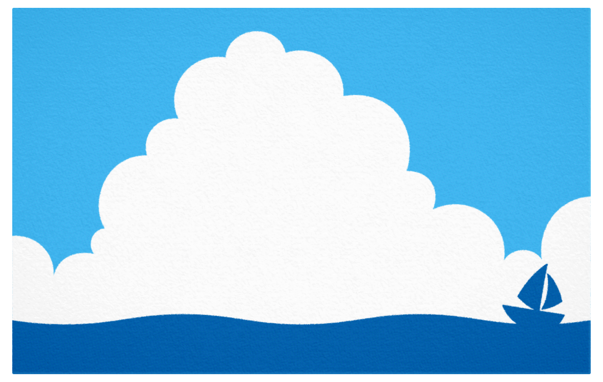 Fluffy-clouds card